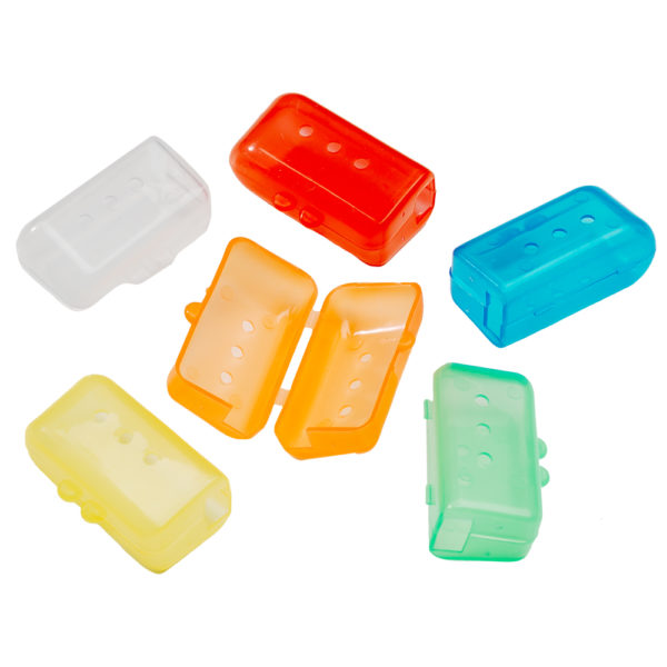 Rectangular Adult Toothbrush covers white red pinkl blue green yellow